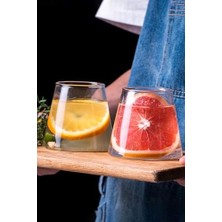 HBMB Store Life 2 Adet Isı Dayanıklı Cam 400 ml Kahve, Meşrubat, Viski, Kokteyl Sunum Bardağı MIT1145