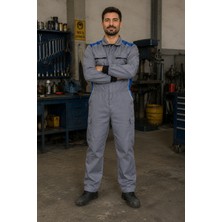 Ssm Sesam Grup Mechanics Boy Tulum 7/7 Gabardin Işçi Tulum Lacivert