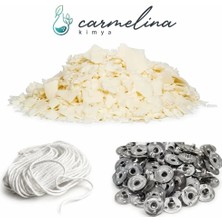 Carmelina Soya Parafini (Waks) 500GR+1MT Fitil+5 Adet Çıtçıt