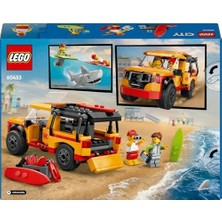 HBMB Store City Cankurtaran Kamyoneti 60453-6 Yaş ve Üzeri Çocuklar Için 2 Minifigür ve Köpek Balığı Figürü Içeren Yaratıcı Oyuncak Yapım Seti, Doğum Günü Hediyesi (214 Parça)