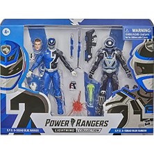 HBMB Store Hasbro Power Rangers Lightning S.p.d. B-Squad Blue Vs A-Squad Blue Variant 2'li Figür