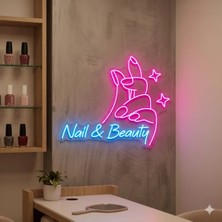 Neonled Nail & Beauty Yazı (Tırnak) Neon LED Dekoratif Aydınlatma