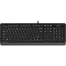HBMB Store A4 Tech FK10 Q USB Türkçe Fn-Multimedya Klavye,siyah/gri