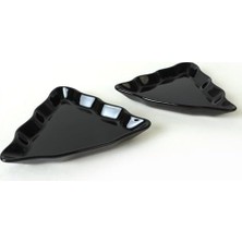 HBMB Store Siyah Çam Kayık Tabak 22 cm 2 Adet