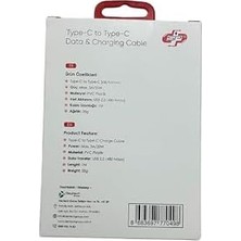 HBMB Store Power Type-C To Type-C Data ve Şarj Kablosu SWP-CACC01 - Beyaz