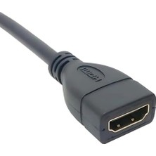 HBMB Store 5060 HDMI Dişi Erkek Uzatma 90 Derece Dirsek Kablosu 15CM