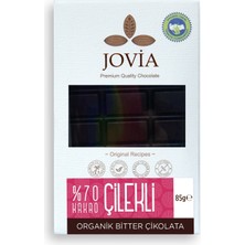 Jovia Organik Çikolata - %70 Bitter Çilekli