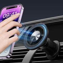 HBMB Store Otomobil Cep Telefonu Tutucu, Titreşim Önleyici Mag-Safe Araç Tutucu, 14/13/12 Serisi ve Tüm Akıllı Telefonlar Için, Araç Tutucu, 360° Dönebilir, Mıknatıslı Cep Telefonu Tutucu, Araç