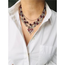 Devi Fashion Bohem Çoklu Kalp Kolye