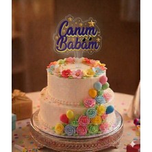 Best Parti Canım Babam Yazılı Doğum Günü Pasta Üstü Pleksi Yazı