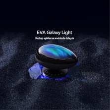 HBMB Store Eva Galaksi Projeksiyon Gece Lambası 4 Farklı Gökyüzü Modu Bluetooth Hoparlör