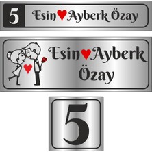 Outdoor One Metal Kapı İsimliği Gümüş Posta Kutusu 0012