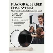 Transformacion Kuaför Berber Yuvarlak Ense Aynası 28 cm ABS Plastik Malzeme ile Ergonomik Tasarım 720475