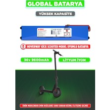 Global Batarya Hoverway Kick Uyumlu Elektrikli Scooter Bataryası 36V 7800MAH Li-Ion Pil Orijinal Kapasite