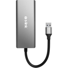 HBMB Store SL-CR51 Type C ve Usb3.0 To Cf/sd/m2 Ngff/micro Sd/ms 5 In 1 Metal Kart Okuyucu