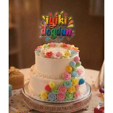 Best Parti Iyiki Doğdun Yazılı Doğum Günü Pasta Üstü Pleksi Yazı