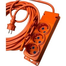 HBMB Store 10 Metre 3’lü Uzatma Kablosu – 3x2,5mm² Kablo Kesiti, IP44 Koruma, Seyyar Priz, Dış Mekan Uyumlu, Güçlü ve Dayanıklı Yapı