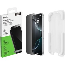 HBMB Store Screenforce Invisiglass 17 Pro Ekran Koruyuculu Koruyucu Folyo, Çizilmez, Konumlandırma Kılıflı Ekran Koruyucu Folyo, Kabarcıksız Takma, Cam Koruması, 9h Sertlik, Geri Dönüştürülmüş Cam