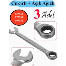 Yofe Cırcırlı Kombine Anahtar 13MM + 17MM + 19MM Ekonomik Seri