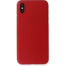 Uslucan Alışveriş Apple iPhone x Kılıf Pp Ultra Ince Kapak - Kırmızı