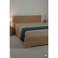 Favora %100 Pamuk Ranforce Premium Çift Kişilik Çarşaf - Bej