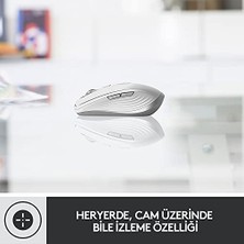 HBMB Store Mx Anywhere 3 Kablosuz Mouse, 4000 Dpi Sensör ile Tüm Yüzeylerde Kullanım, Magspeed Elektromanyetik Kaydırma Özelliği, Tam Şarjda 70 Gün Pil Ömrü, Sessiz, Pembe