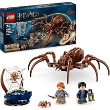 HBMB Store Potter Aragog Yasak Ormanda 76434 – 7 Yaş Üzeri Çocuklar Için Hediye Fikri, Potter ve Ron Weasley Minifigürleri ile 2 Örümcek Figürü Içeren Yaratıcı Oyuncak Yapım Seti (195 Parça)