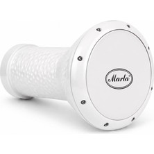 Marla Çömlek Darbuka Düz Beyaz Model