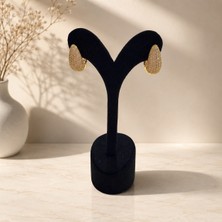 Gmn Collection Yeni Sezon Premium Seri 14K Altın Kaplama Taşlı Damla Model Küpe