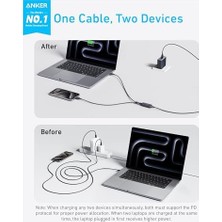 HBMB Store 2-In-1 Usb-C To Usb-C 140 W Kablo A8895, Siyah