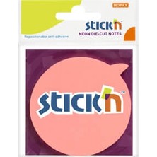 Gıpta Stickn Die-cut Notes Yapışkanlı Not Kağıdı - Neon Açık Pembe Konu