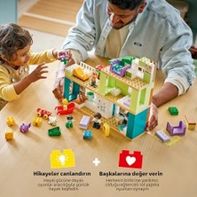 HBMB Store Kasabası 3’ü 1 Arada Figürlü Modern Aile Evi 10470-2 Yaş ve Üzeri Çocuklar Için Biberon ve Bebek Arabası Dahil Aksesuarlar Içeren Yaratıcı Oyuncak Yapım Seti, Hediye Fikri (166 Parça)
