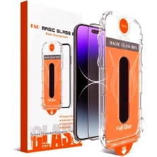 HBMB Store Babilden Ile Uyumlu Point Hizalama Aparatlı Darbe Emici ve Takılırken Camın Altında Kesinlikle Toz Bırakmayan Darbelere Karşı Ekstra Güçlü Ekran Koruyucu Cam (15 Plus)