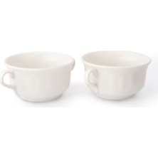 HBMB Store Porselen Çorba Kasesi Çift Kulplu Çorbalık Porselen Çorba Kabı 13 cm 2 Adet