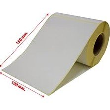 HBMB Store Termal Etiket 150X100 Barkod Etiketi /1 Rulo 250 ADET-15X10.10X15 1 Rulo 250 Adet