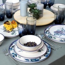 HBMB Store Purple Flower Yemek Takımı 24 Parça 6 Kişilik