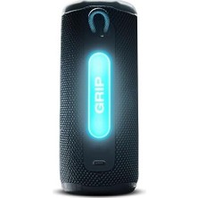 HBMB Store Grip Bluetooth Hoparlör, Siyah, Pro Ses, Aı Boost, IP68 Su Geçirmez ve Toz Geçirmez, Ambiyans Aydınlatması, 14 Saate Kadar Çalma Süresi, Auracast Çoklu Hoparlör Bağlantısı,