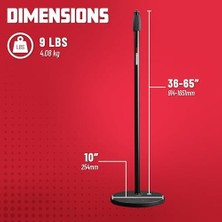 HBMB Store Frameworks GFW-MIC-1000 Mikrofon Standı, 25 Cm, Yuvarlak Ayak