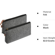 HBMB Store Kalem Çantası, Premium Kalite Keçe Malzemeden Üretilmiş, Çok Amaçlı Fermuarlı Kalem Kabı, Öğrenciler ve Ofis Çalışanları Için Pratik Çözüm, Tüm Yazı Araçlarını Düzenli Saklama Imkanı