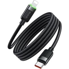HBMB Store CA-2010 36W Usb-C To Lightning Manyetik Sarilabilir Kablo - 1.2 M, Siyah