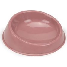 HBMB Store Kedi Mama Kabı, Plastik, Gül Kurusu 15CM