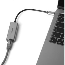 HBMB Store Dark USB 3.1 Type-C Gigabit Lan Adaptör (DK-AC-U31X3GL2), Siyah