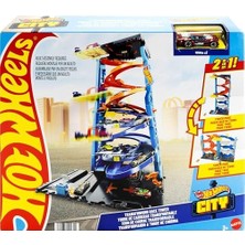 HBMB Store Heyecanlı Yarış Kulesi Oyun Seti 1 Adet Oyuncak Araba ve Dönüşen Yarış Kulesi Oyun Seti Içeren ™ Şehri Pist Seti HKX43