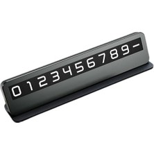 HBMB Store Premıum Deri Alaşım Gizlenebilir Araç Telefon Numaratörü Geçici Telefon Numaratörü