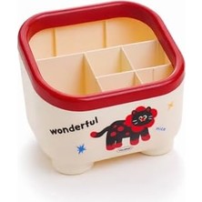 HBMB Store Yoyoso Masa Üstü Kare Organizer Kırmızı
