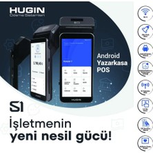 Hugin S1 Nesil Android Yazarkasa 5000 mAh Kapasiteli 5,5 İnç Ekranlı Termal Yazıcı