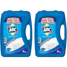 HBMB Store Abc Bulaşık Deterjanı Power, Güçlü Temizlik, 4 Kg, 2'li Paket