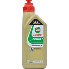 Castrol Power1 4t 15W-50 4 Zamanlı Motosiklet Yağı 1 Litre - 3'ü 1 Arada Formül Jaso Ma2