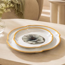 Porsima 5817 2li Dekoratif Oval Servis Tepsi Seti - Çay ve Kahve Kahvaltılık Sunum Tepsisi
