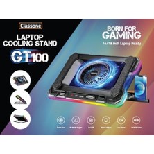 HBMB Store GT100 Gaming Laptop Sogutucu 2200RPM, Rgb Işıklı, LED Display Notebook Soğutucu Stand